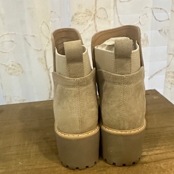 Vince Camuto Taupe Suede Ankle Booties - Picture 4 of 6